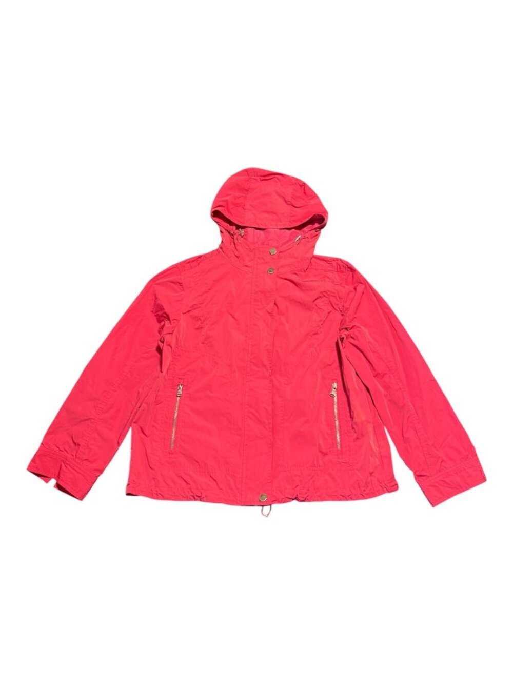 Lauren Active Ralph Lauren Women's Hooded Zip Up Jacket Sz: L Pink Check Desc